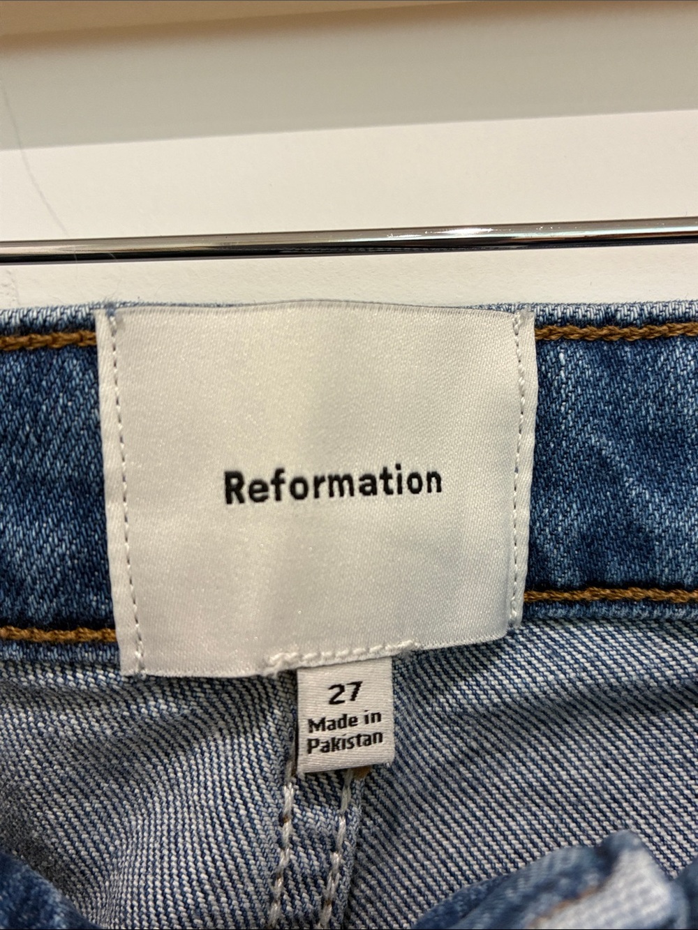 Reformation Light Blue Wide Leg Jeans - Picture 3 of 3